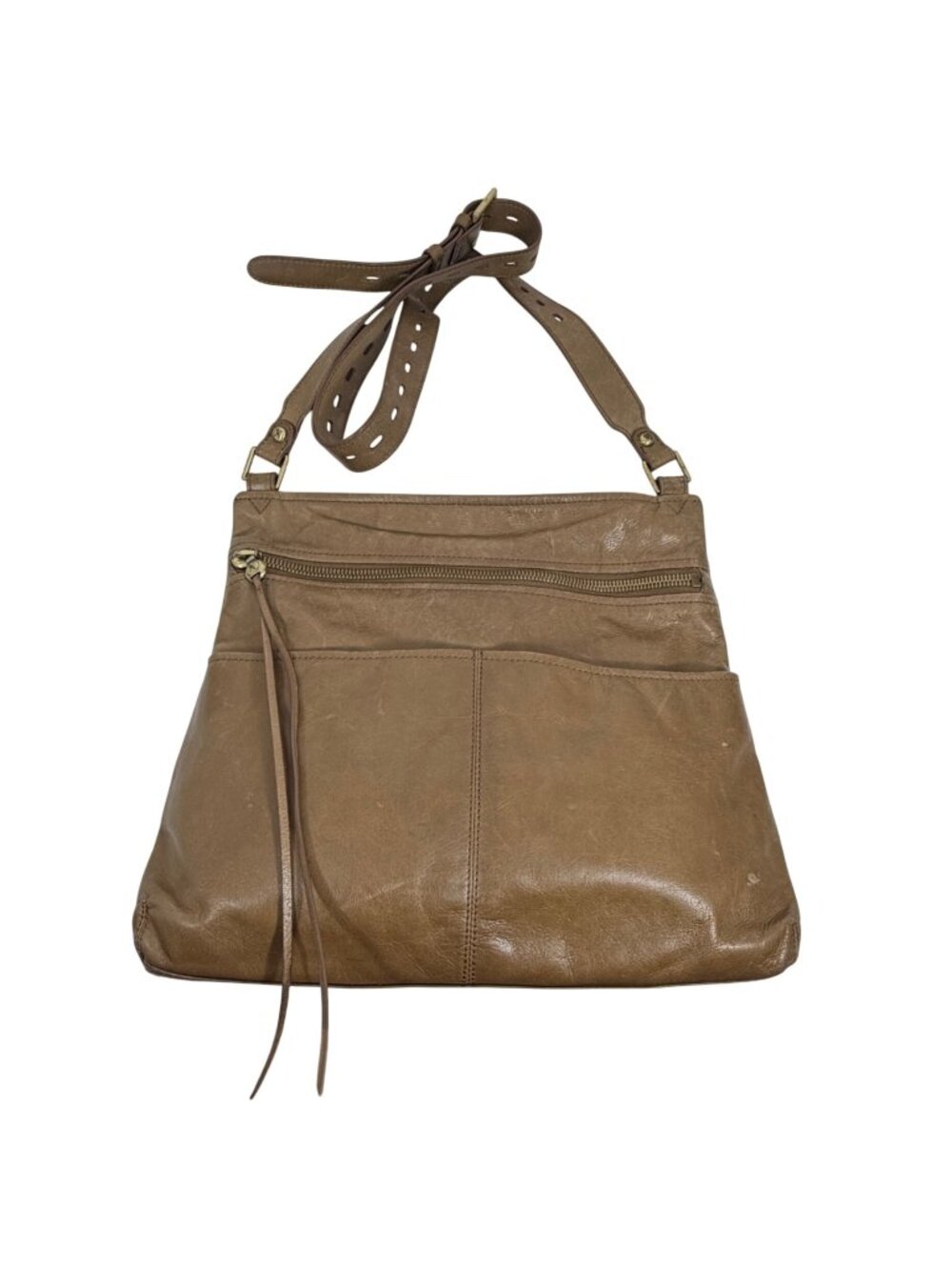 Vintage HOBO International Angler Shoulder Crossbody Bag Leather Boho Travel